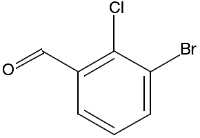 3-broMo-2-chloro benzaldehyde structure, CAS 1197050-28-4