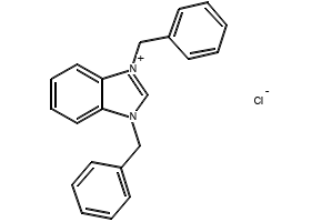 1,3-Dibenzyl-1H-benzo[d]imidazol-3-ium chloride structure, CAS 36339-13-6