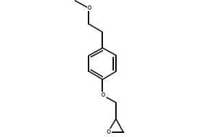 [[p-(2-methoxyethyl)phenoxy]methyl]oxirane structure, CAS 56718-70-8