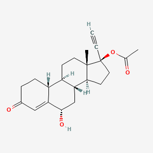 6-Hydroxy-norethindroneacetate structure, CAS 6856-28-6