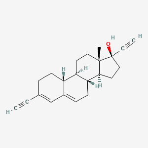 (17α)-3-Ethynyl-19-norpregna-3,5-dien-20-yn-17-ol structure, CAS 79727-03-0
