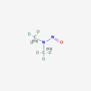N-Nitrosodimethylamine-13C2D6 structure, CAS 2483824-56-0