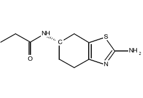 (S)-((6-(Propylamino)-4,5,6,7-tetrahydrobenzo[d]thiazol-2-yl)amino)methanol structure, CAS 2489686-91-9