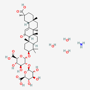 GLYCYRRHIZIC ACID, AMMONIUM SALT, TRIHYDRATE(RG) structure, CAS 911217-00-0