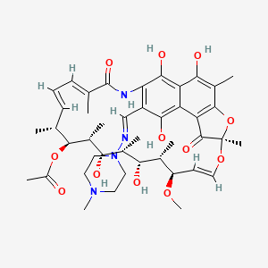 25-Deacetyl-21-acetyl RifaMpicin structure, CAS 1416773-22-2