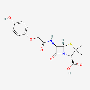 4-hydroxypenicillin V structure, CAS 20880-67-5