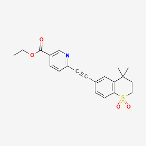 Tazarotene Sulfone structure, CAS 1262228-27-2
