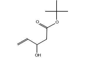 tert-butyl 3-hydroxypent-4-enoate structure, CAS 122763-67-1