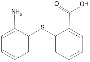 2-Amino-2-carboxydiphenylsulphide structure, CAS 54920-98-8