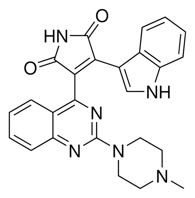 3-(1H-Indol-3-yl)-4-[2-(4-methylpiperazin-1-yl)quinazolin-4-yl]pyrrole-2,5-dione structure, CAS 425637-18-9