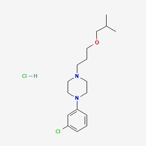 Trazodone Isobutyl Ether Impurity HCl structure, CAS 2470441-00-8