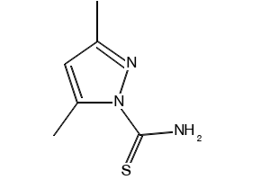3,5-DIMETHYL-1H-PYRAZOLE-1-CARBOTHIOAMIDE, TECH structure, CAS 1124-15-8