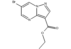 ETHYL 6-BROMOPYRAZOLO[1,5-A]PYRIMIDINE-3-CARBOXYLATE structure, CAS 1027511-41-6