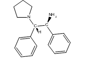 (1S,2S)-1,2-diphenyl-1-Pyrrolidineethanamine structure, CAS 1416133-22-6
