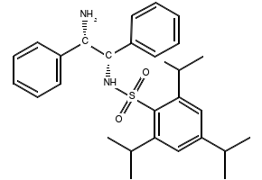 N-[(1S,2S)-2-aMino-1,2-diphenylethyl]-2,4,6-tris(1-Methylethyl)-BenzenesulfonaMide structure, CAS 247923-41-7