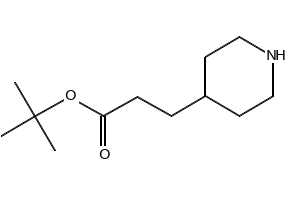 tert-butyl 3-(piperidin-4-yl)propanoate structure, CAS 1249815-81-3