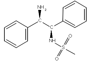 N-[(1R,2R)-2-amino-1,2-diphenylethyl]-Acetamide structure, CAS 105227-10-9