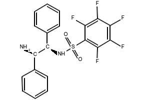 N-[(1R,2R)-1,2-Diphenyl-2-aminoethyl]-2,3,4,5,6-pentafluorobenzenesulfonamide structure, CAS 1026785-12-5