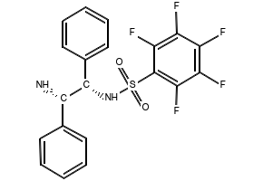 N-[(1S,2S)-2-aMino-1,2-diphenylethyl]-2,3,4,5,6-pentafluoro-BenzenesulfonaMide structure, CAS 313342-24-4
