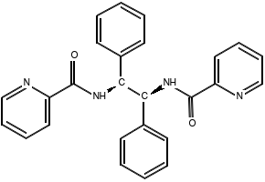 2-Pyridinecarboxamide, N,N'-[(1S,2S)-1,2-diphenyl-1,2-ethanediyl]bis- structure, CAS 135912-30-0