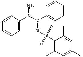 (1R,2R)-N-(2,4,6-TRIMETHYLPHENYLSULFONYL)-1,2-DIPHENYLETHANE-1,2-DIAMINE structure, CAS 852212-90-9