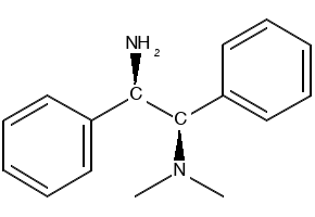 (1R,2R)- N',N'-diMethyl-1,2-diphenyl-1,2-EthanediaMine structure, CAS 320778-96-9