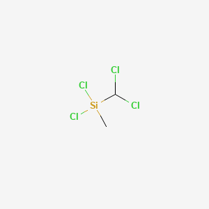 (DICHLOROMETHYL)METHYLDICHLOROSILANE structure, CAS 1558-31-2