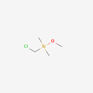 CHLOROMETHYL(DIMETHYL)METHOXYSILANE structure, CAS 18143-33-4