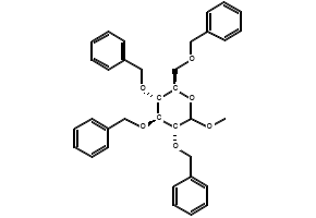 METHYL-2,3,4,6-TETRA-O-BENZYL-D-GLUCOPYRANOSIDE structure, CAS 84799-77-9