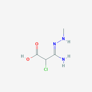 N-Methylcarboxy-2-chloroacetaMidrazone structure, CAS 1185503-26-7
