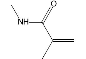 N-METHYL METHACRYLAMIDE structure, CAS 3887-02-3