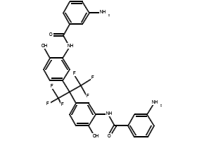Benzamide, N,N'-[[2,2,2-trifluoro-1-(trifluoromethyl)ethylidene]bis(6-hydroxy-3,1-phenylene)]bis[3-amino structure, CAS 220426-92-6
