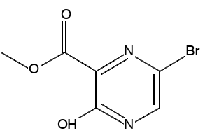 Methyl 6-bromo-3-oxo-3,4-dihydropyrazine-2-carboxylate structure, CAS 21874-61-3