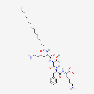 Palmitoyl Tetrapeptide-10 structure, CAS 887140-79-6