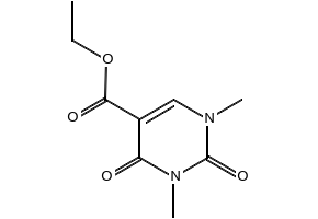 Ethyl 1,3-dimethyl-2,4-dioxo-1,2,3,4-tetrahydropyrimidine-5-carboxylate structure, CAS 39513-47-8