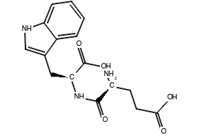 H-GLU-TRP-OH structure, CAS 38101-59-6