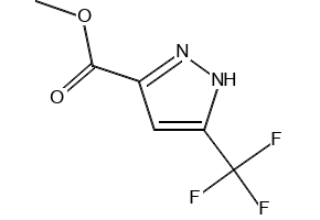 Methyl 5-(TrifluoroMethyl)pyrazole-3-carboxylate structure, CAS 6833-82-5