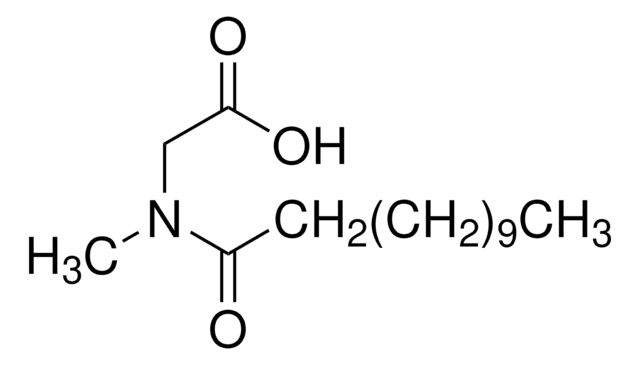 N-LAUROYLSARCOSINE structure, CAS 97-78-9