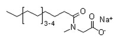 Glycine, N-methyl-, N-coco acyl derivs., sodium salts structure, CAS 61791-59-1
