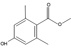 2,6-diMethyl-4-hydroxybenzoic acid Methyl ester structure, CAS 83194-70-1