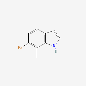 6-BROMO-7-METHYLINDOLE structure, CAS 1000343-89-4
