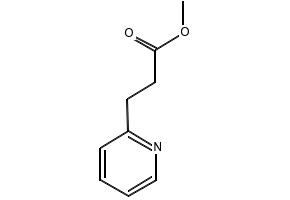 2-Pyridinepropanoic acid, Methyl ester structure, CAS 28819-26-3