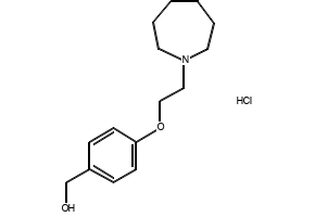 BenzeneMethanol, 4-[2-(hexahydro-1H-azepin-1-yl)ethoxy]- (hydrochloride) structure, CAS 328933-65-9