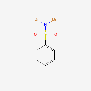 N,N-DIBROMOBENZENESULFONAMIDE structure, CAS 938-05-6