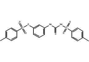 Benzenesulfonamide,4-methyl-N-[[[3-[[(4-methylphenyl)sulfonyl]oxy]phenyl]amino]carbonyl]- structure, CAS 232938-43-1