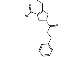 1-[(benzyloxy)carbonyl]-4-ethyl-2,5-dihydro-1H-pyrrole-3-carboxylic acid structure, CAS 1869118-25-1