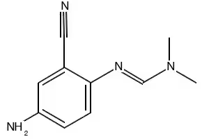 Methanimidamide, N'-(4-amino-2-cyanophenyl)-N,N-dimethyl-, (1E)- structure, CAS 2131230-48-1