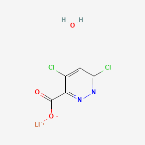 3-Pyridazinecarboxylic acid, 4,6-dichloro-, lithium salt, hydrate (1:1:1) structure, CAS 2245111-15-1