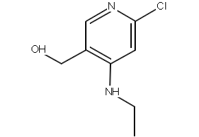 6-chloro-4-(ethylamino)-3-Pyridinemethanol structure, CAS 959162-99-3