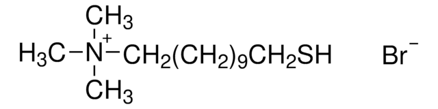 (11-Mercaptoundecyl)trimethylammonium bromide structure, CAS 197587-43-2